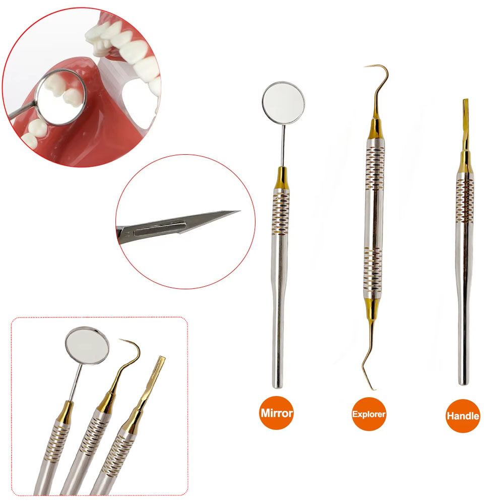 Dental Mirror Probe - Sonda de espejo Dental de acero