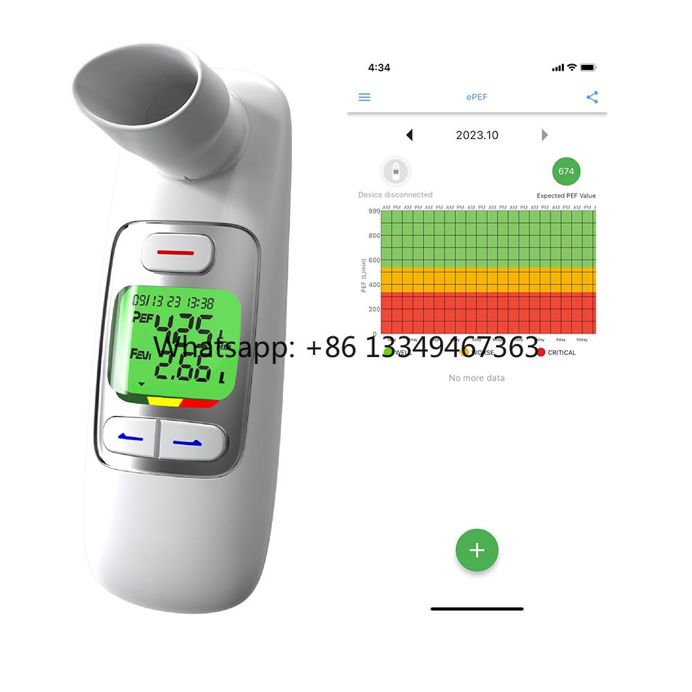 Spirometer Lung Function - Espirómetro Digital Portátil con Bluetooth para