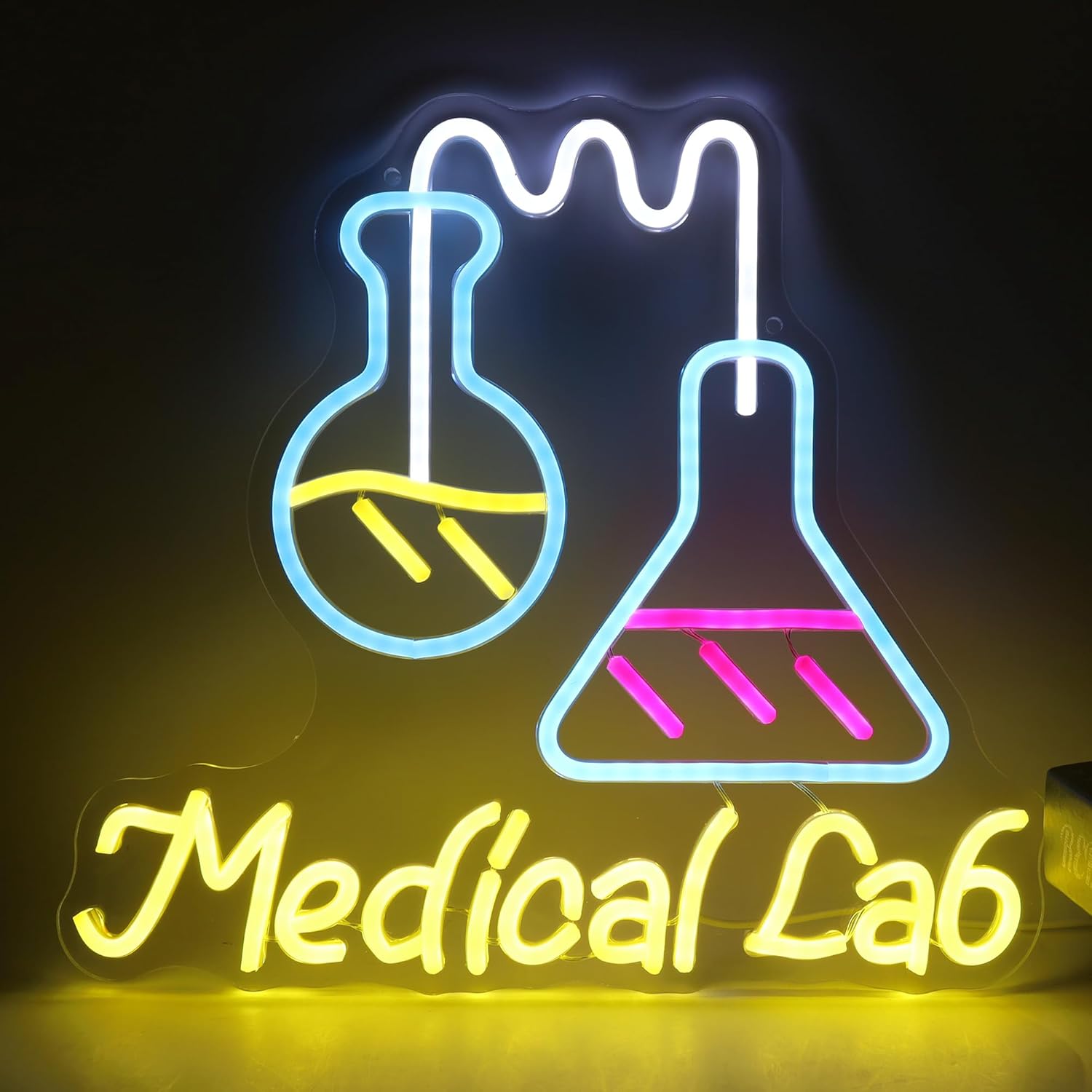 Medical Lab And Science - Letrero Luminoso LED de Neón con