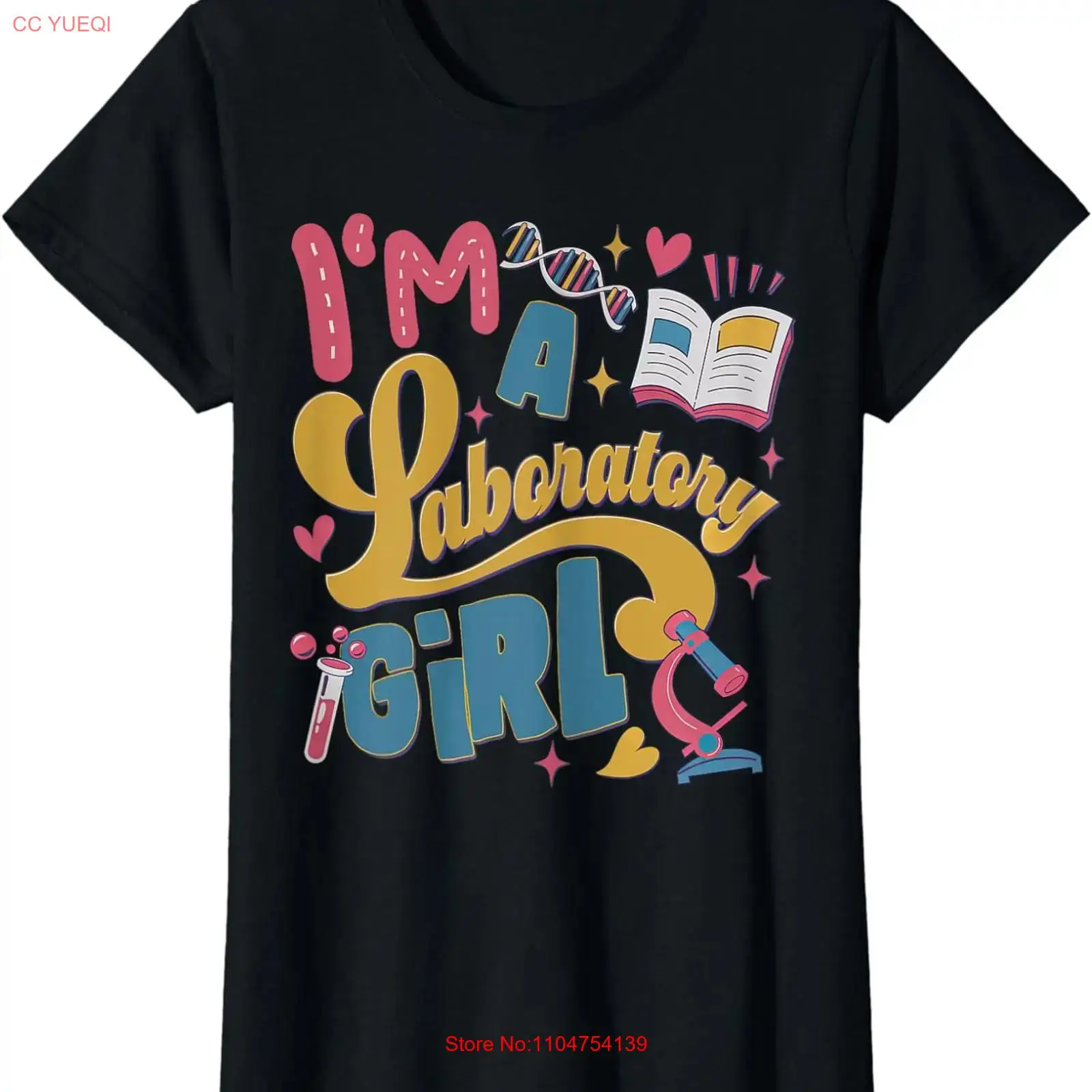 Medical Lab And Science - Camiseta de cuello redondo para mujer