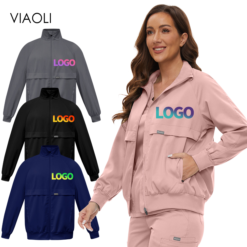Medical Lab Logo - Chaqueta de Manga Larga con Logotipo