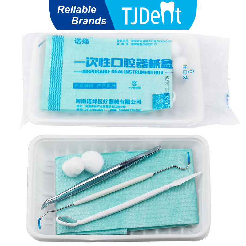 Dental Mirror Probe - TJDent-caja de instrumentos bucales desechables con
