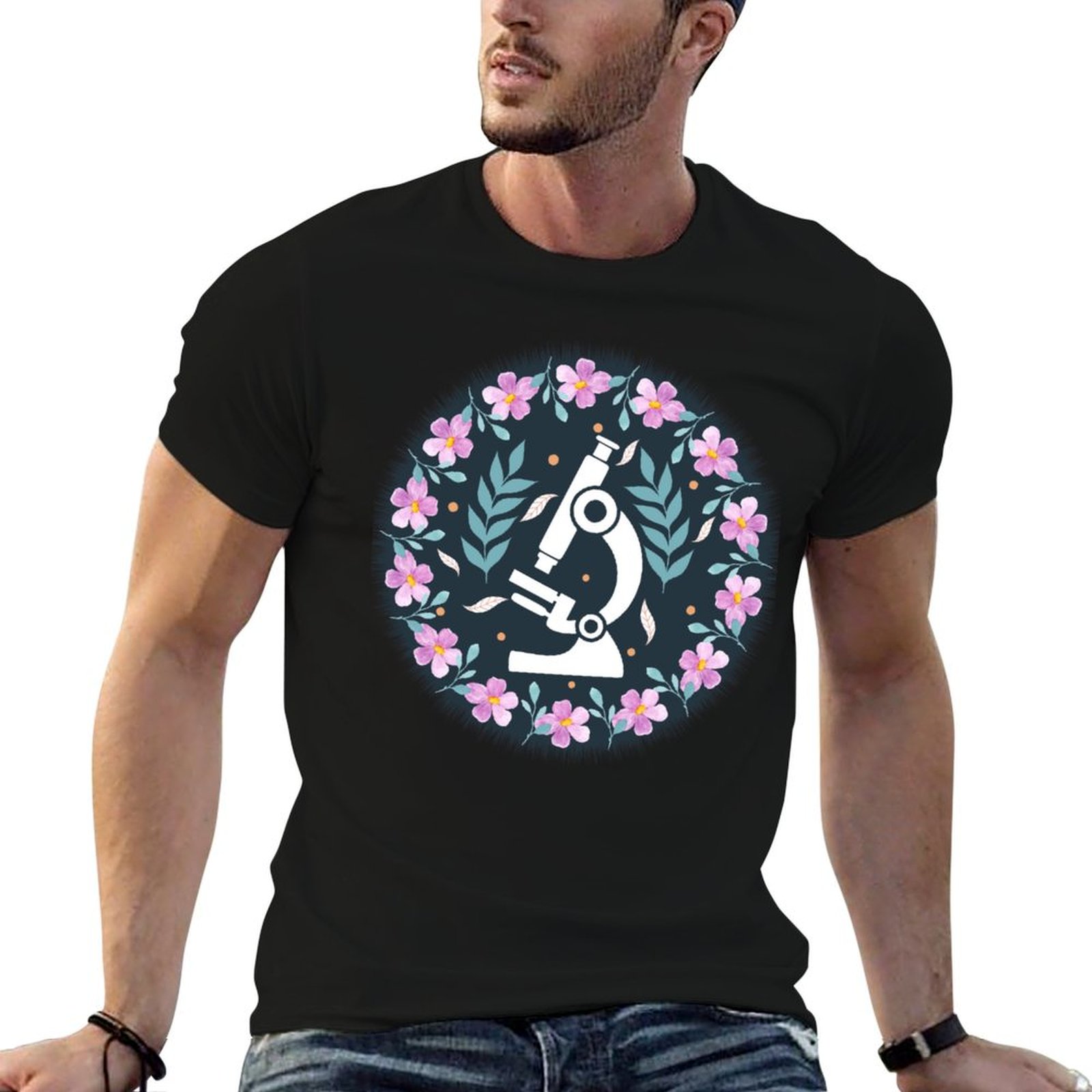 Medical Lab Scientist - Camiseta colorida con diseño de microscopio,