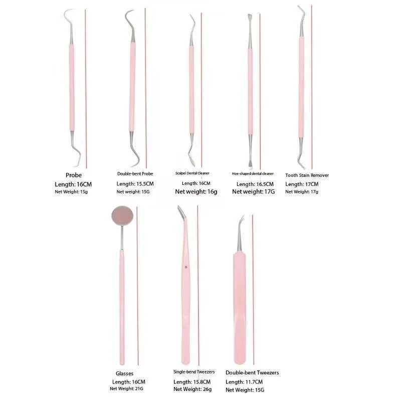 Kit de 8 Herramientas Dentales - Dental Mirror Probe reseña y precio