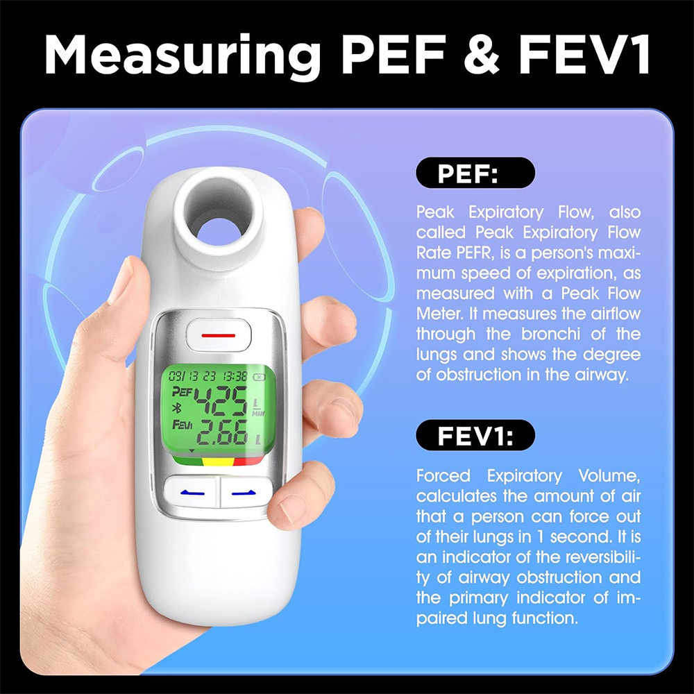 Espirómetro Digital Portátil c - Spirometer Lung Function reseña y precio