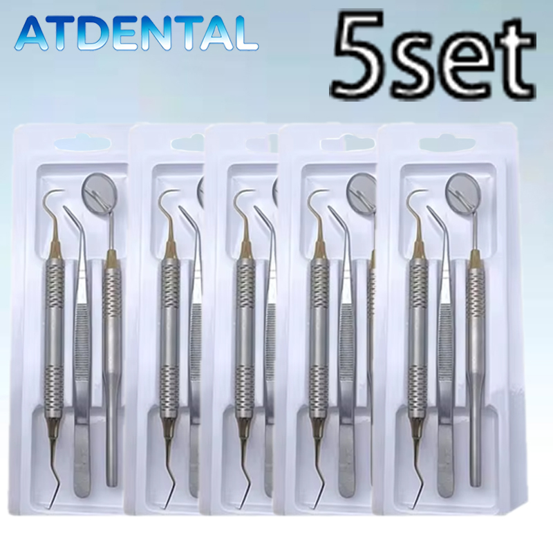 5 uds Dental doble extremo boc - Dental Mirror Probe reseña y precio