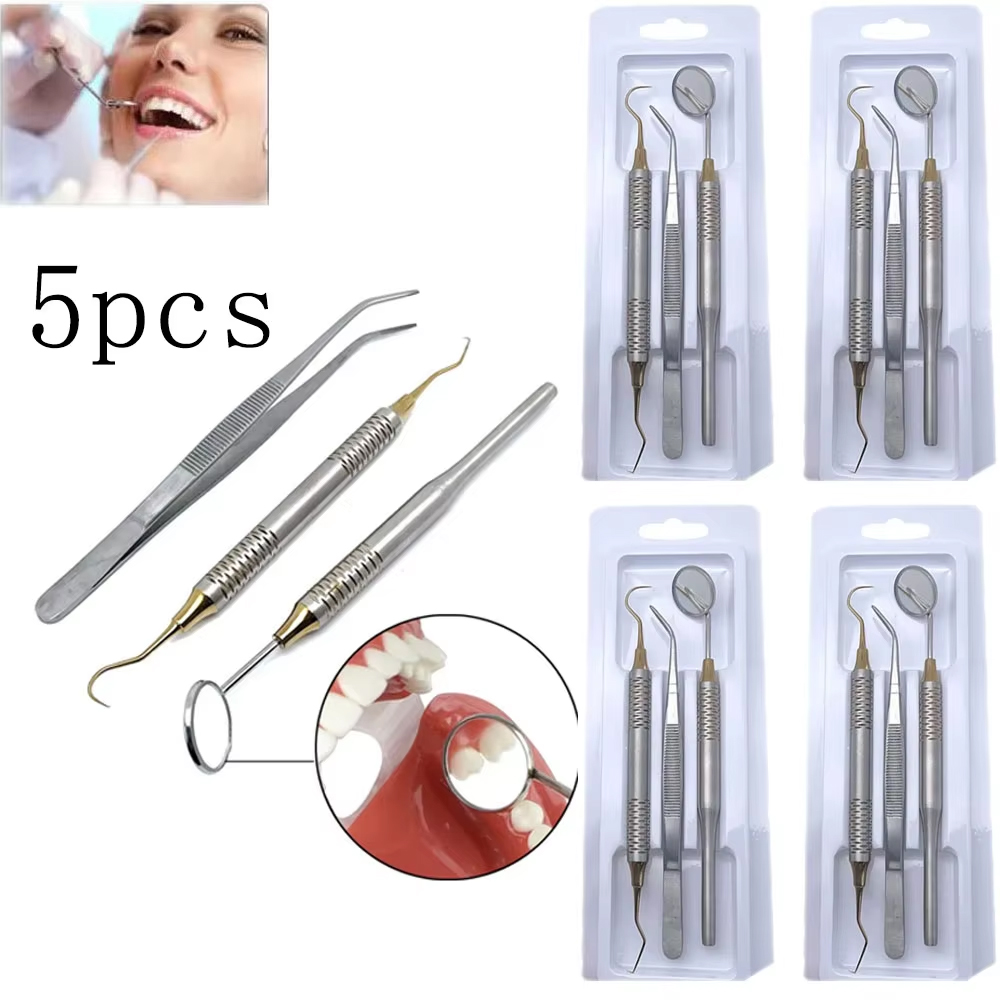 5 uds Dental doble extremo boc - Dental Mirror Probe reseña y precio