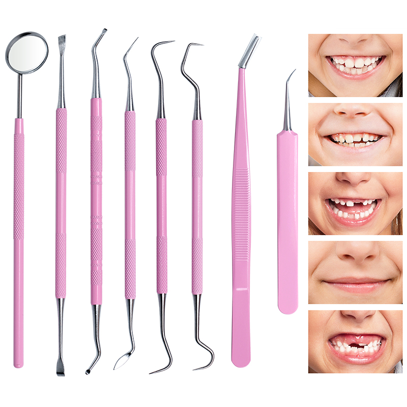 Pinzas dentales rosas, sonda d - Dental Mirror Probe reseña y precio