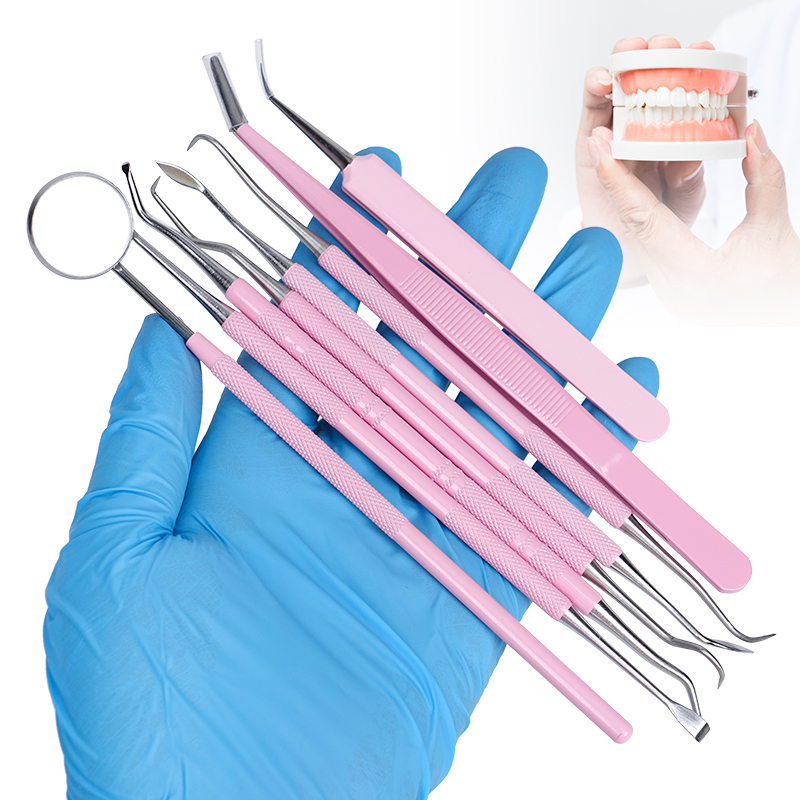 Pinzas dentales rosas, sonda d - Dental Mirror Probe reseña y precio