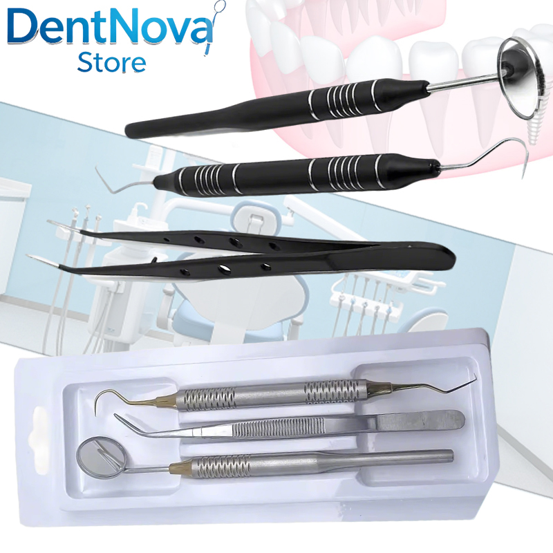 Set de Examen Dental de Acero  - Dental Mirror Probe reseña y precio