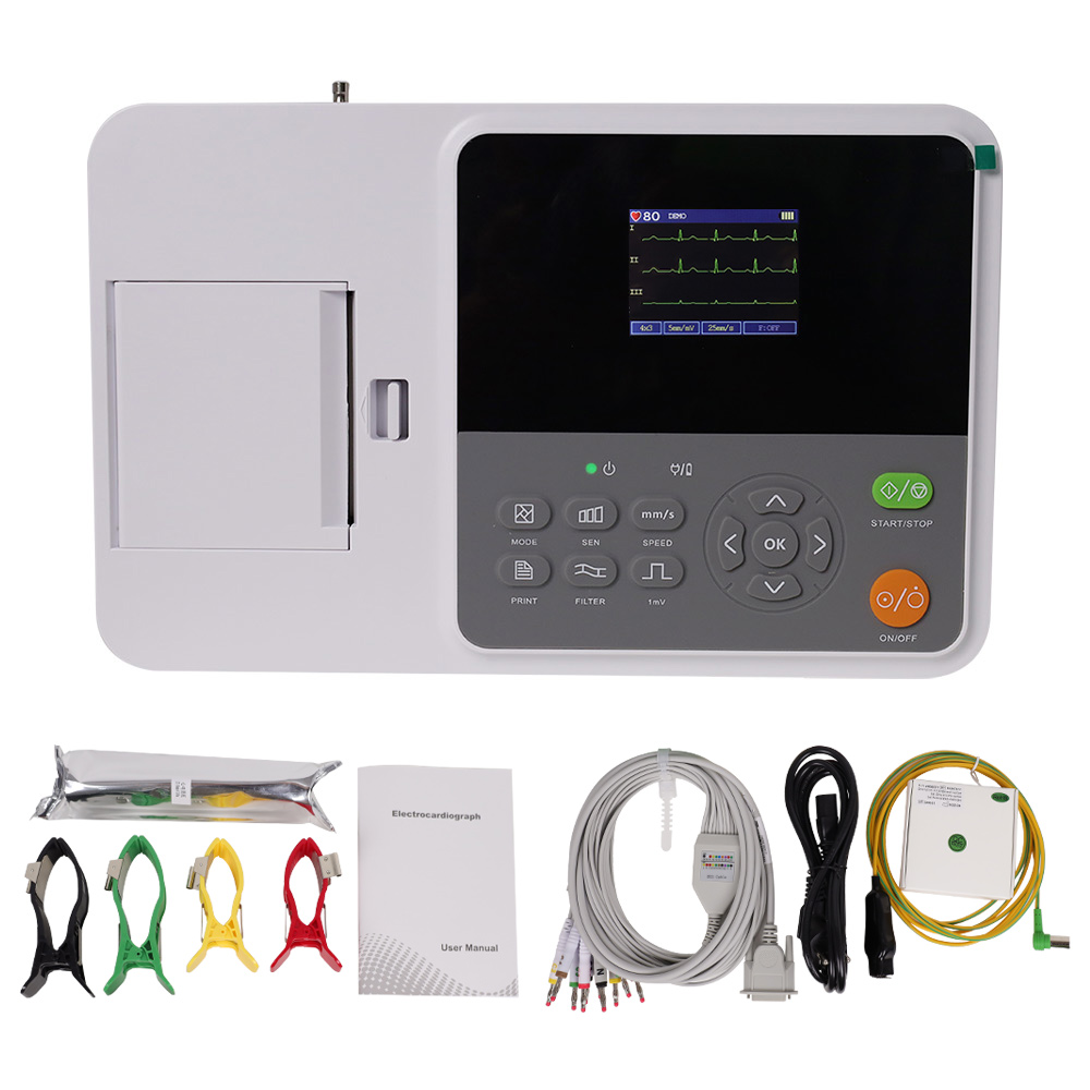 CONTEC E3 Electrocardiógrafo D - Ekg Ecg Machine Portable reseña y precio