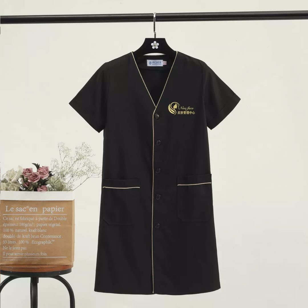 Ropa de aseo de salón de talla - Medical Lab Logo reseña y precio