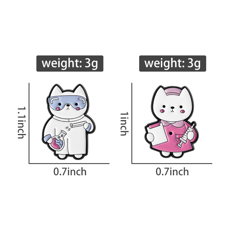 Broche esmaltado de gato médic - Medical Laboratory Scientist reseña y precio
