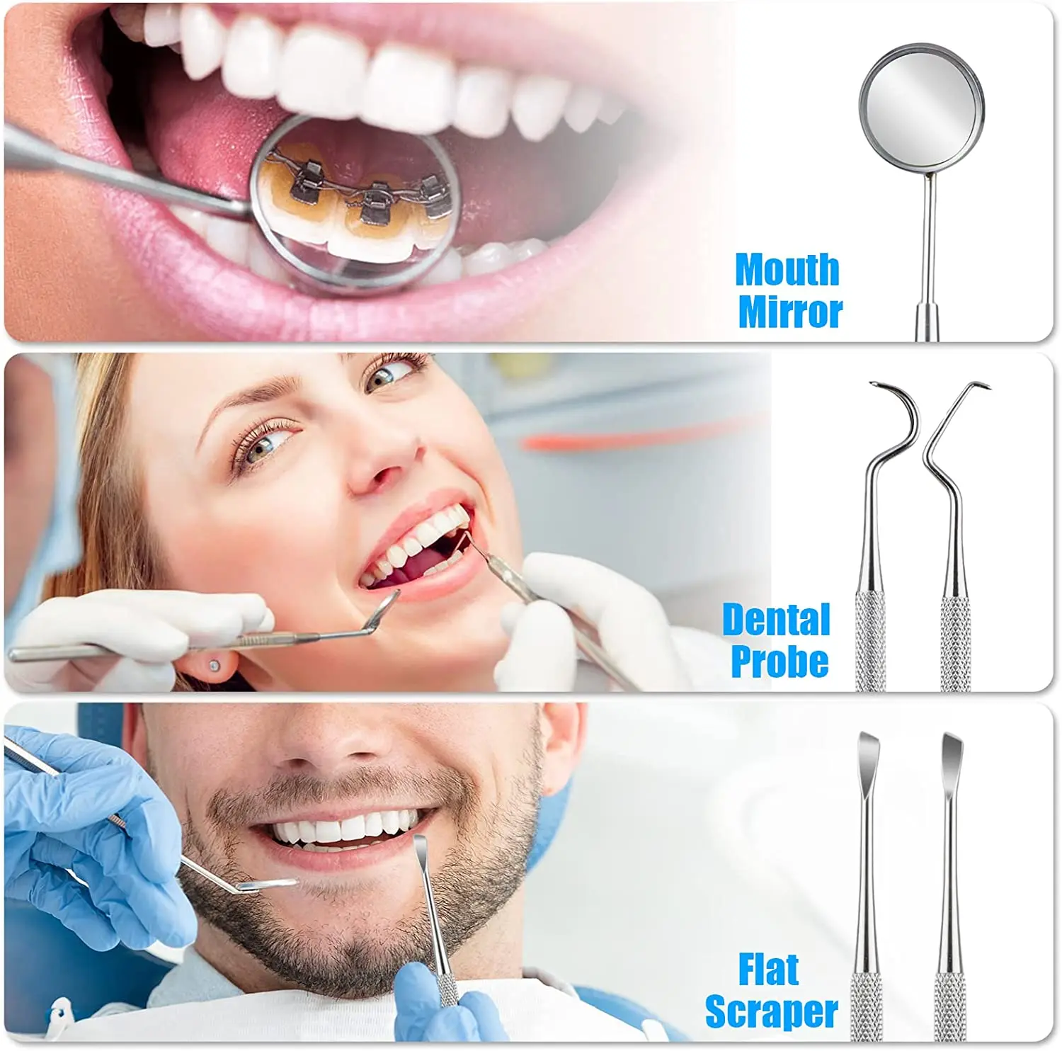 Herramientas de limpieza de de - Dental Mirror Probe reseña y precio