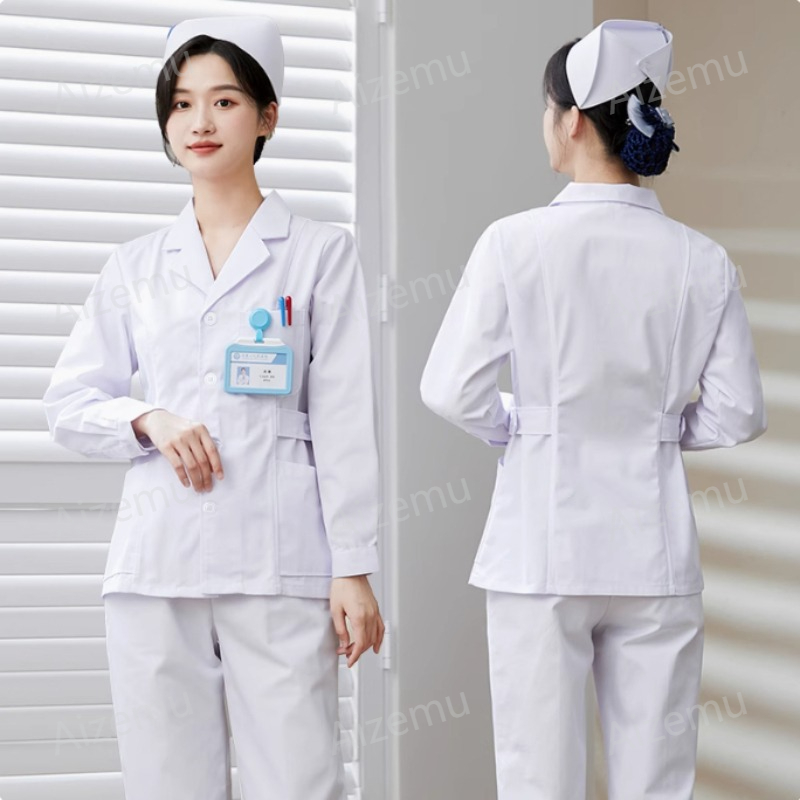 Nuevo uniforme de enfermera bl - Medical Lab Logo reseña y precio