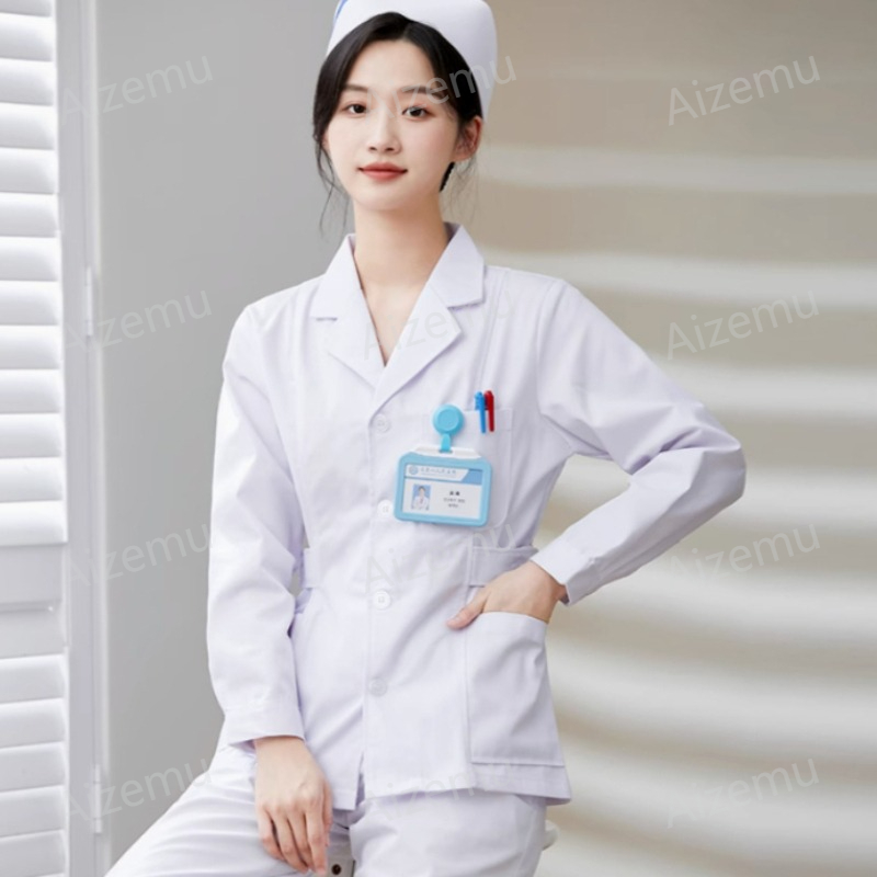 Nuevo uniforme de enfermera bl - Medical Lab Logo reseña y precio