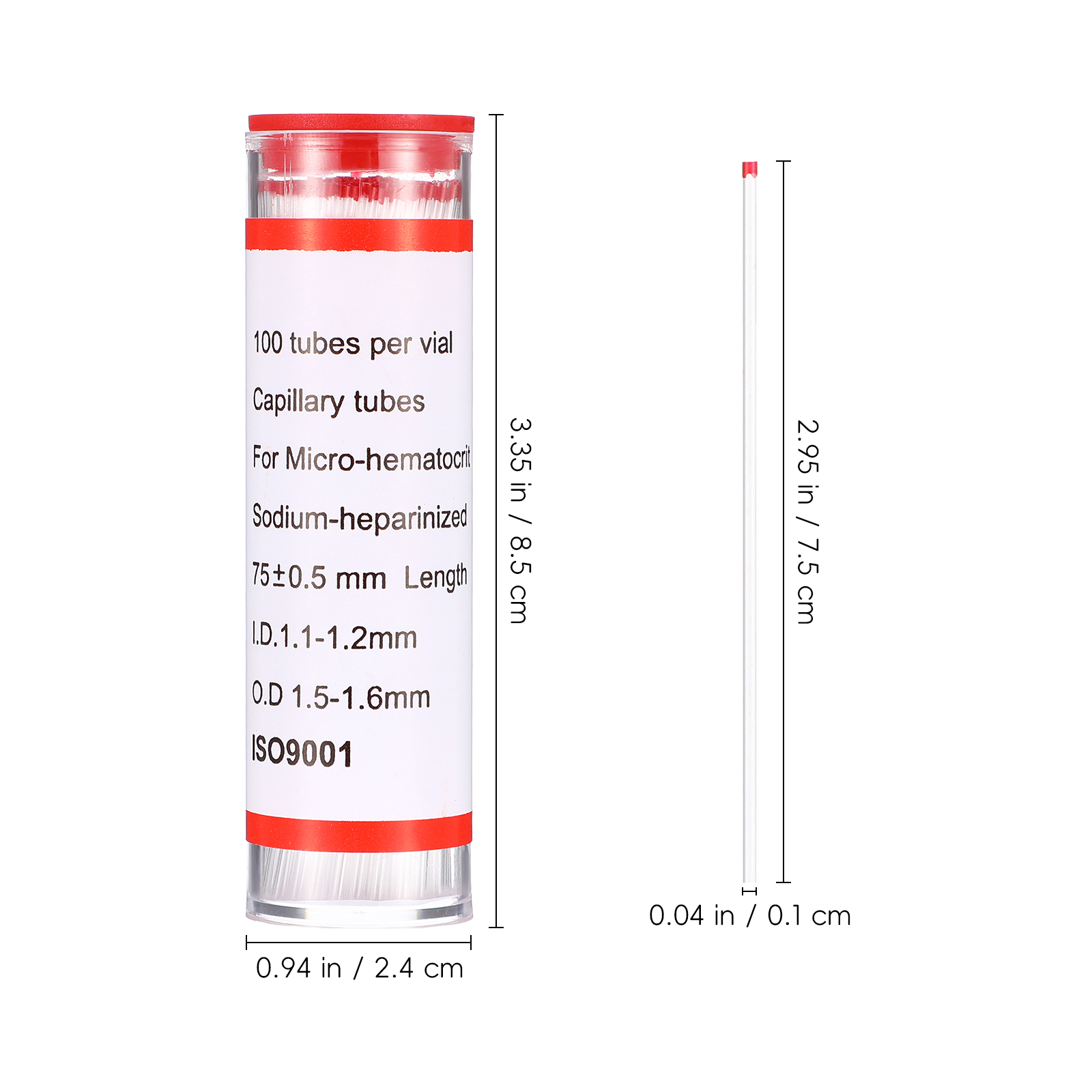Tubo capilar de vidrio de 75mm - Medical Lab And Science reseña y precio