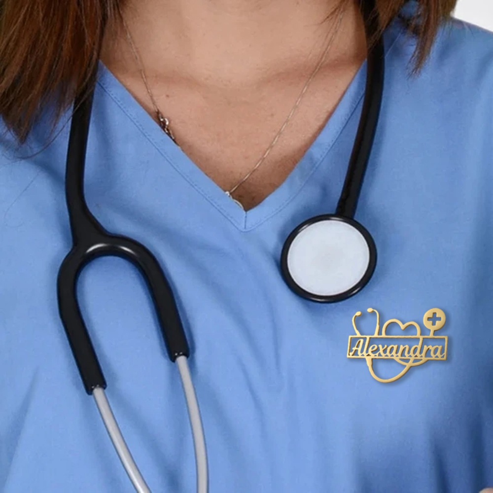Nombre de estetoscopio de amor - Medical Lab Logo reseña y precio