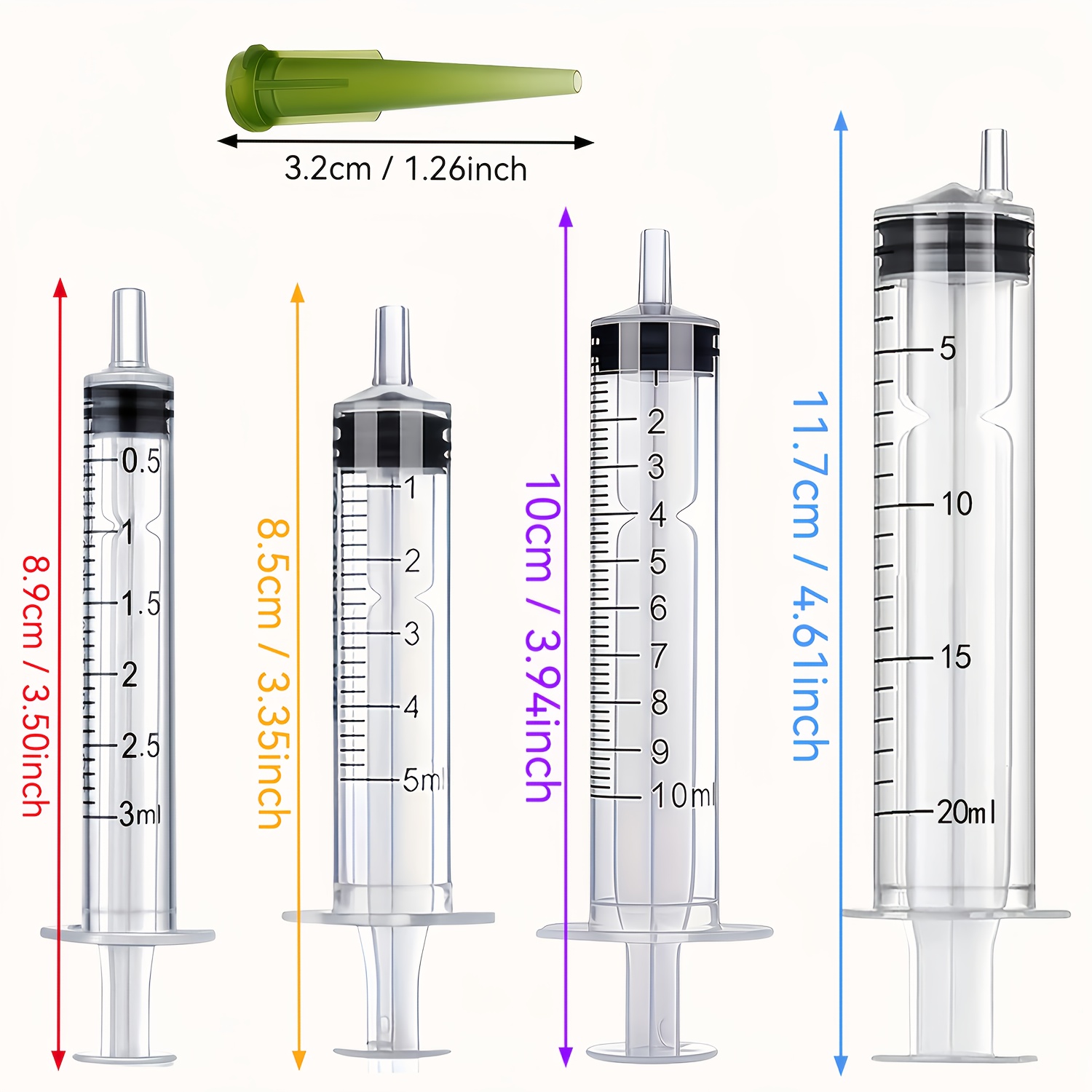 4 tamaños de jeringas de labor - Medical Laboratory Scientist reseña y precio