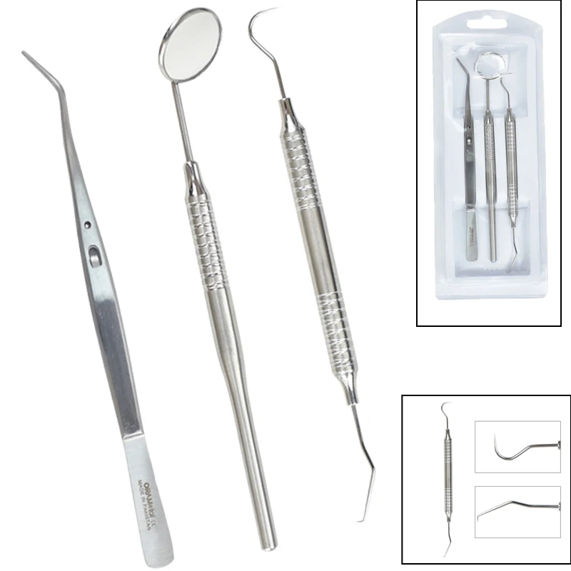 Kit de 3 Piezas de Espejo Dent - Dental Mirror Probe reseña y precio